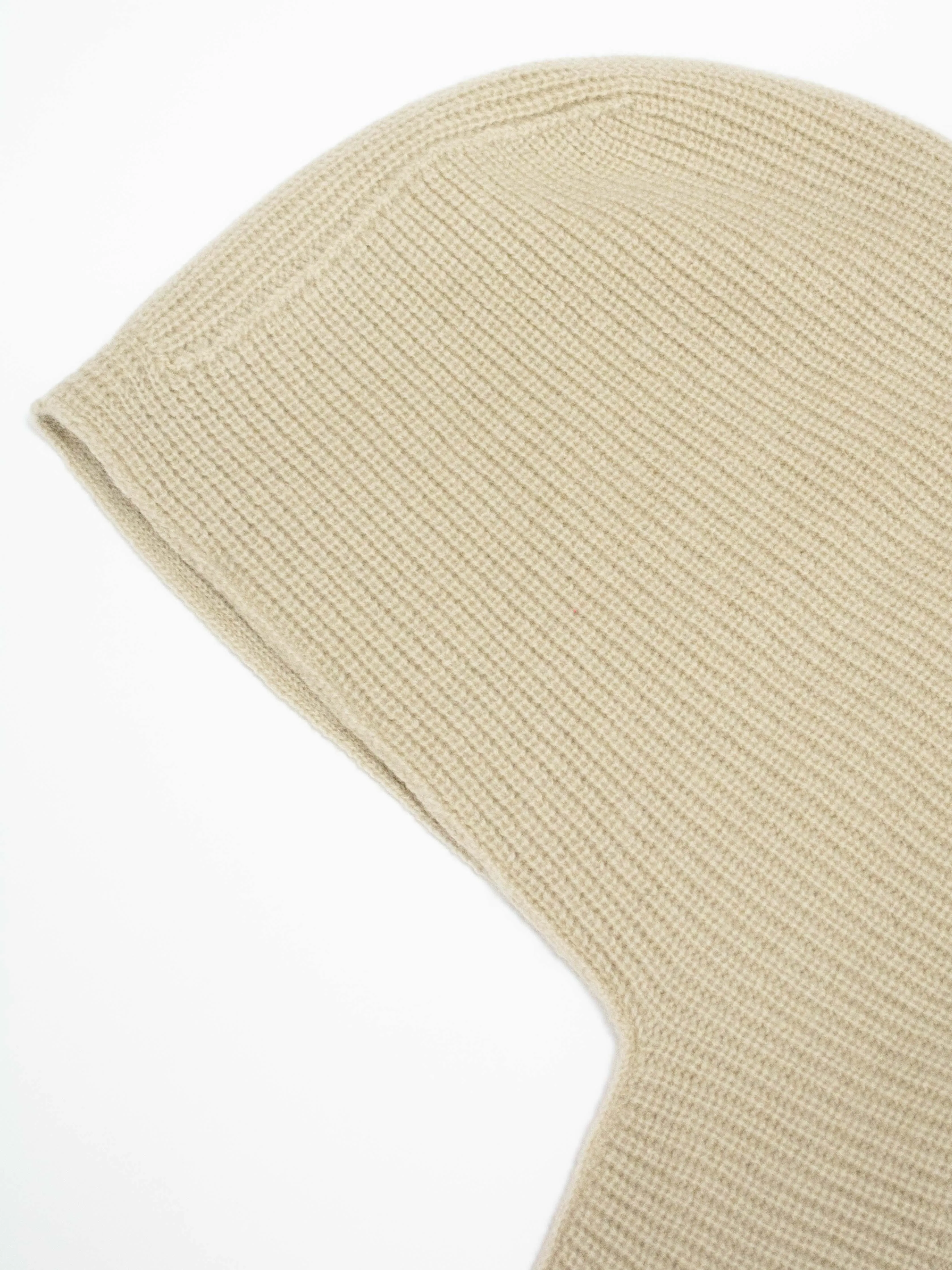 Wool Cashmere Hood - Grass Beige