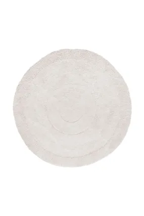 WOOL ROUND RUG ARCTIC CIRCLE WHITE