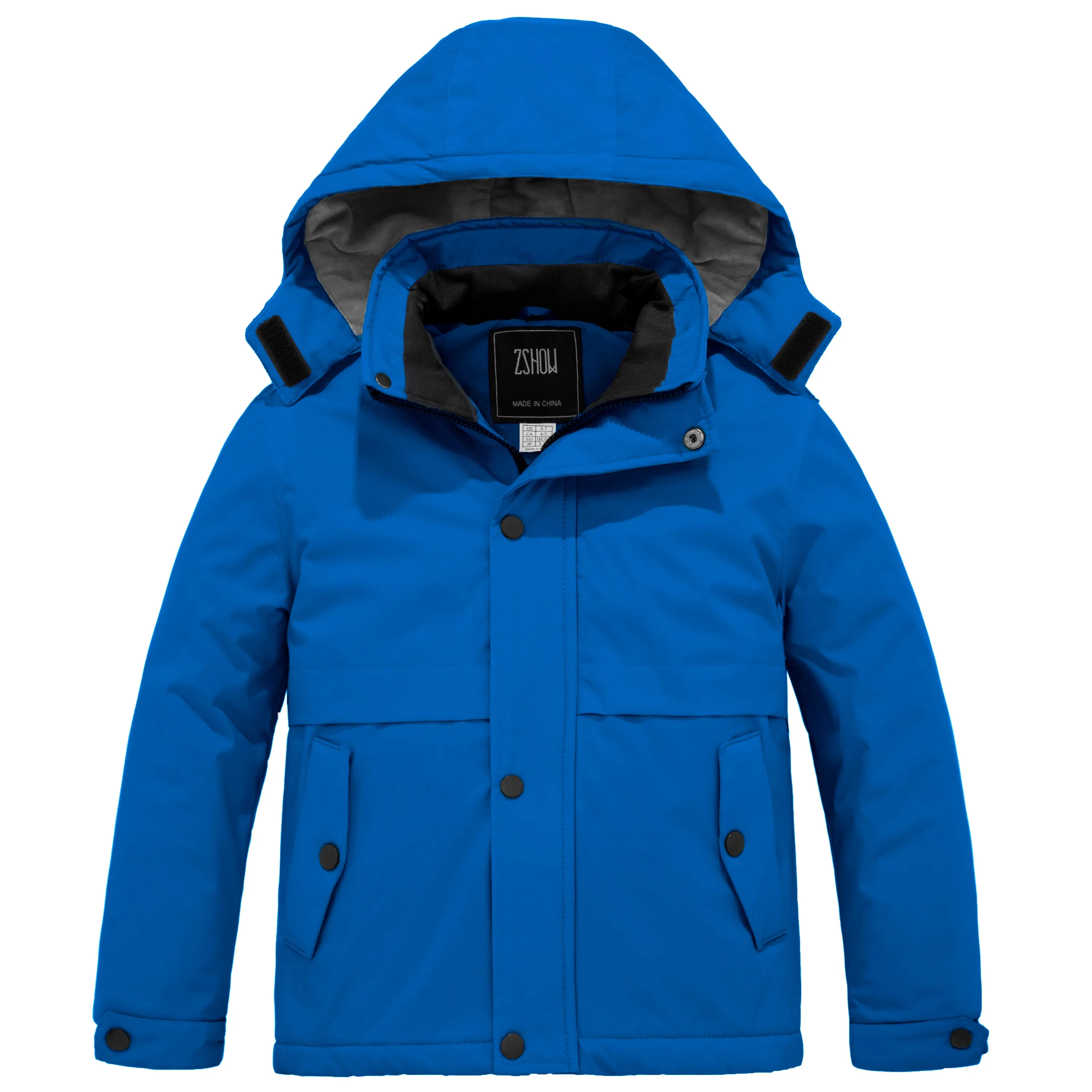 ZSHOW Boys' Waterproof Ski Jacket Hooded